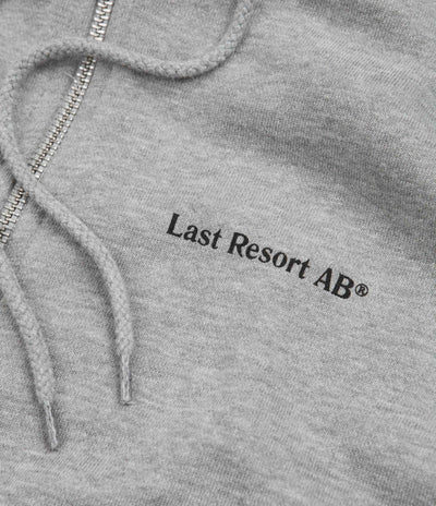 Last Resort AB LRAB Atlas Monogram Zip Hoodie - Heather Grey