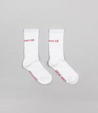 Last Resort AB Right Angle Bubble Socks - White