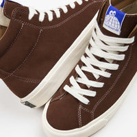Last Resort AB VM003 Suede Hi Shoes in Choc Brown and White thumbnail