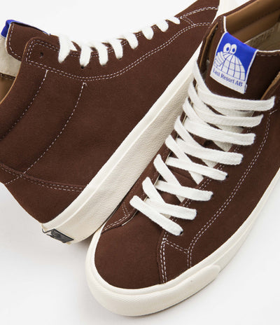 Last Resort AB VM003 Suede Hi Shoes in Choc Brown and White