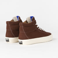 Last Resort AB VM003 Suede Hi Shoes in Choc Brown and White thumbnail