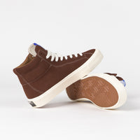 Last Resort AB VM003 Suede Hi Shoes in Choc Brown and White thumbnail
