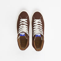 Last Resort AB VM003 Suede Hi Shoes in Choc Brown and White thumbnail