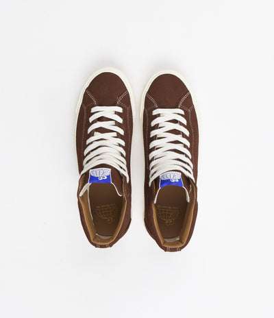 Last Resort AB VM003 Suede Hi Shoes in Choc Brown and White