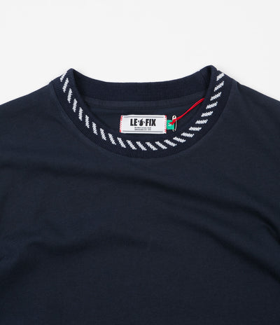Le Fix Marina Rib T-Shirt - Navy