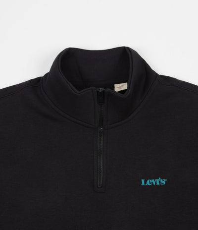 Levi's® Red Tab™ 1/4 Zip Mockneck Popover Sweatshirt - Electric Check Caviar