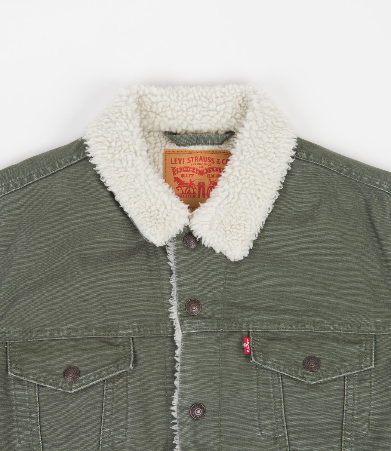 Levi strauss type 3 sherpa trucker best sale
