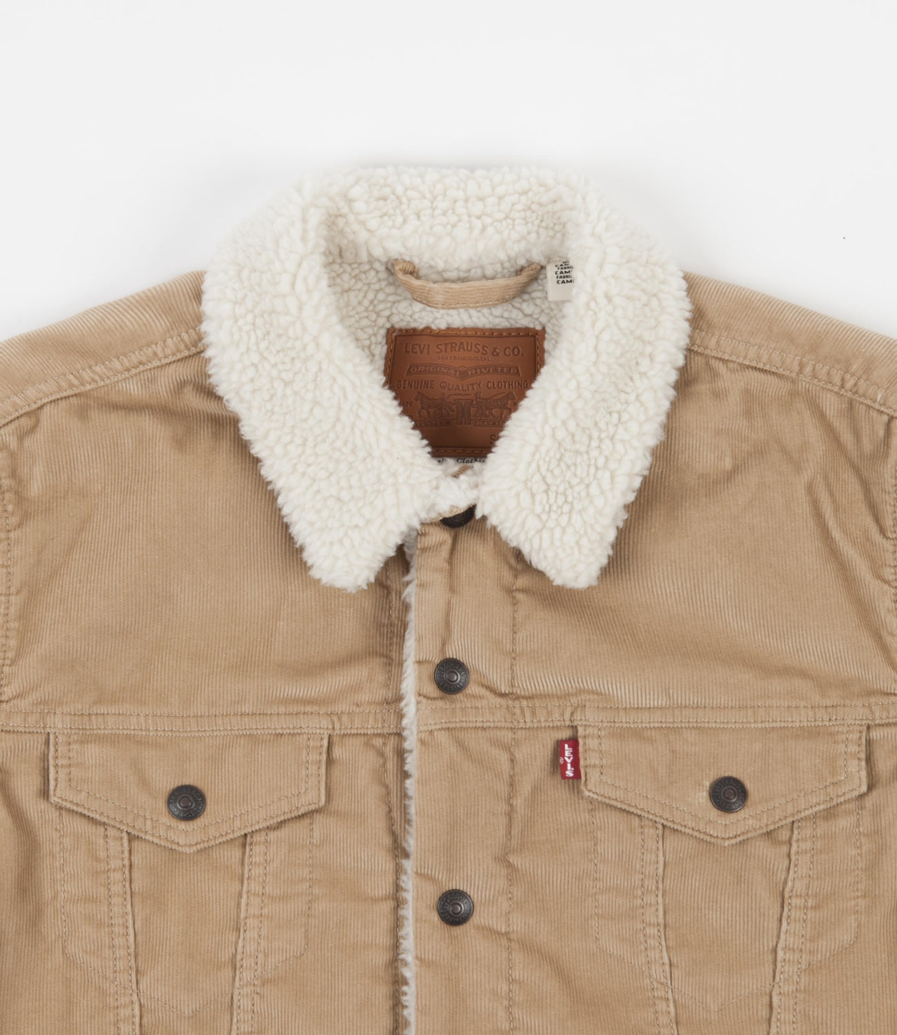 Levi's type 3 borg trucker best sale jacket chino cord