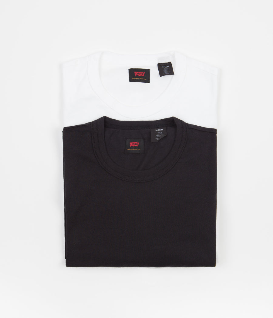 Levi's® Skate 2 Pack T-Shirt - White / Jet Black