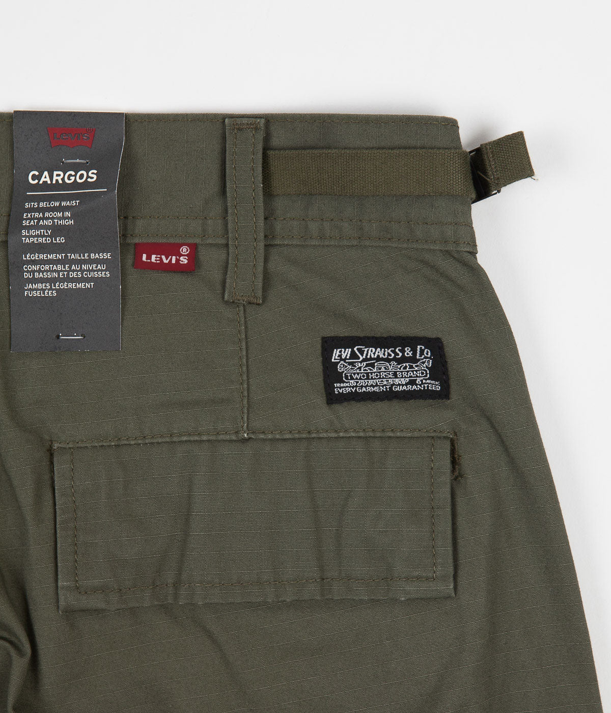 Levi's® Skate Cargo Pants Olive Night Ripstop Flatspot