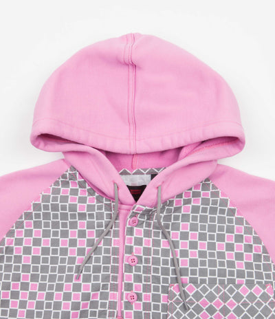 Levi's® Skate Popover Hoodie - Grey / Pink Squares