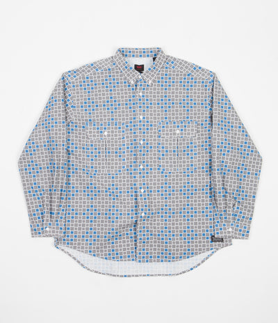 Levi's® Skate Woven Shirt - Grey / Blue Squares