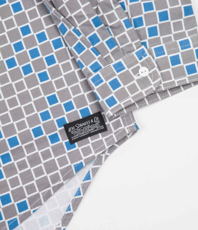 Levi's® Skate Woven Shirt - Grey / Blue Squares