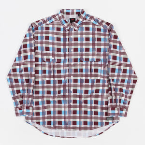 Printed Burgundy / Blue
