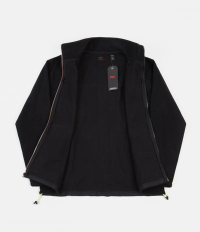 Levi's® Skate Zip Mock Neck Fleece - Jet Black