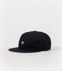 Magenta 6 Panel Cap - Navy