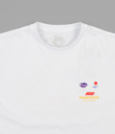 Magenta Beach Club T-Shirt - White