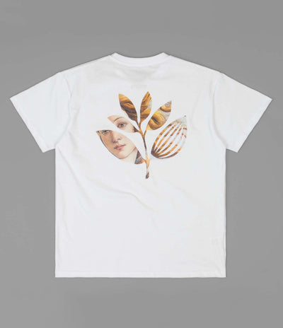 Magenta Botticelli Plant T-Shirt - White