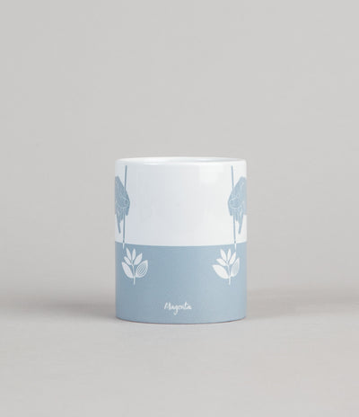 Magenta Bush Mug - Blue / White