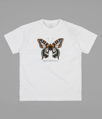 Magenta Butterfly T-Shirt - White
