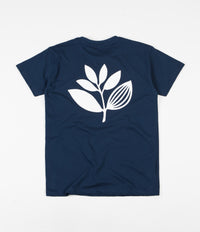Magenta Classic Plant T-Shirt - Blue / White