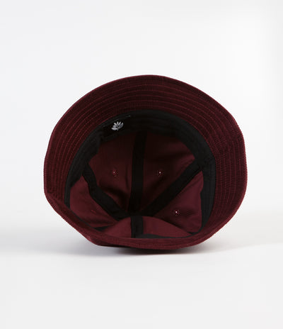Magenta Corduroy Bucket Hat - Burgundy