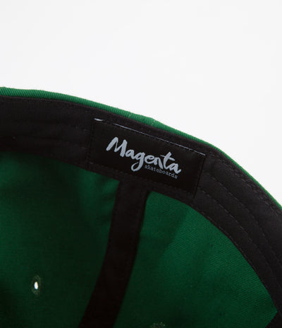 Magenta Dad Cap - Green