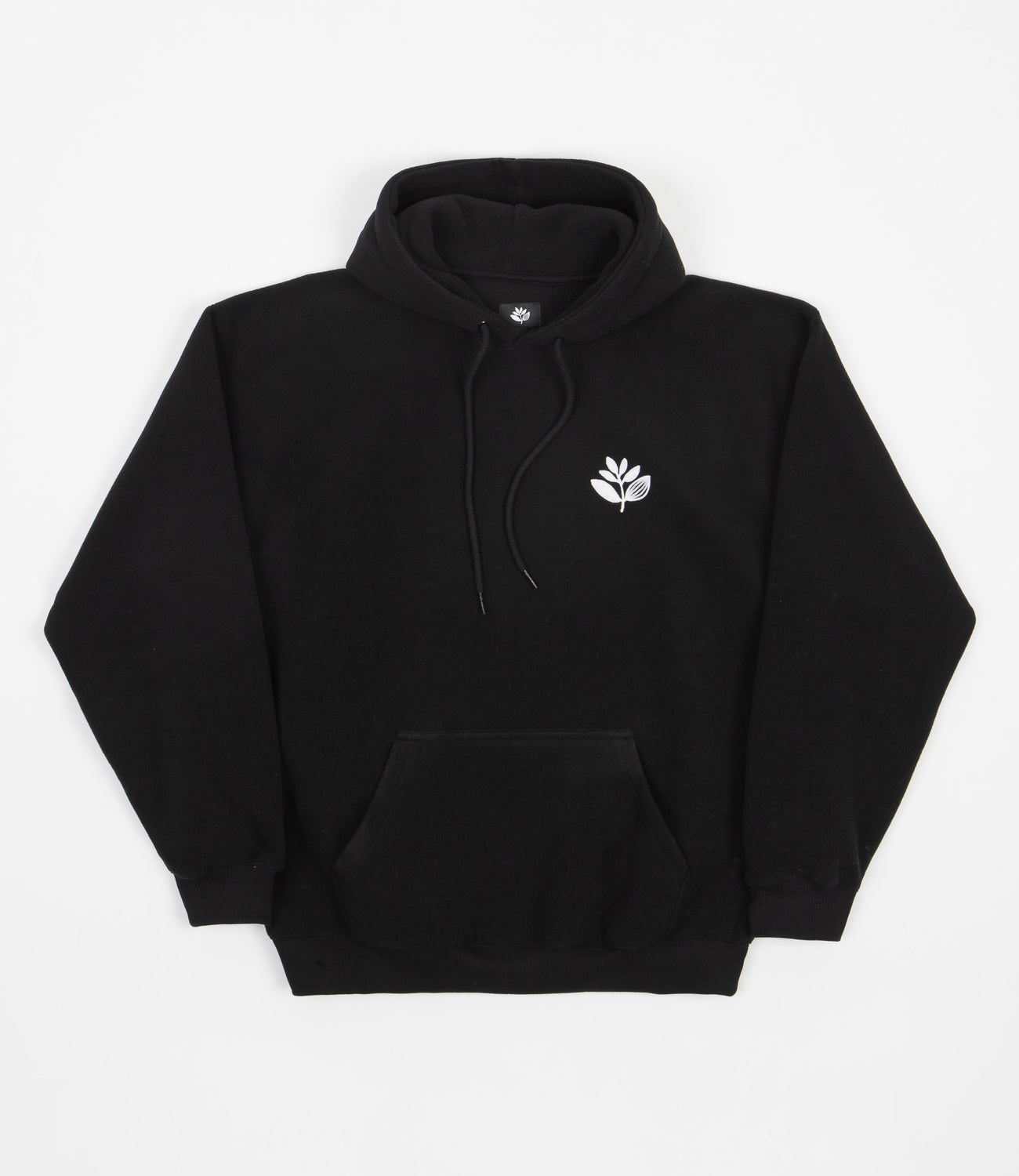 Magenta Fleece Terry Mix Hoodie Black Flatspot