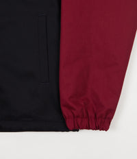 Magenta Heavy Hooded Coach Jacket - Tricolor | Flatspot