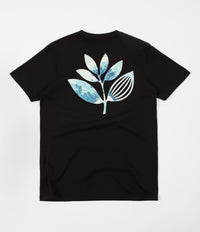 Magenta Hokusai Plant T-Shirt - Black
