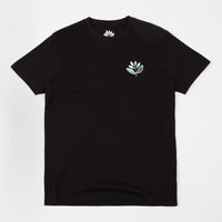 Magenta Hokusai Plant T-Shirt - Black thumbnail
