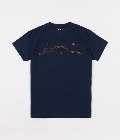 Magenta Leap T-Shirt - Navy