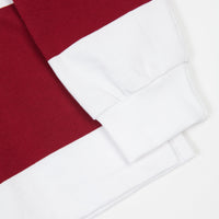 Magenta Long Sleeve Rugby Polo Shirt - Green / White / Navy thumbnail