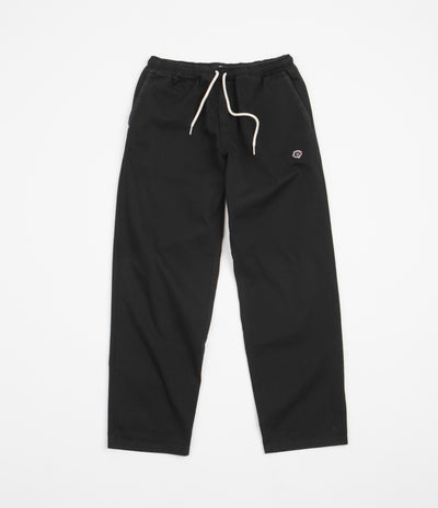 Magenta Loose Pants - Black