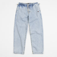 Magenta Loose Pants in Washed Denim thumbnail