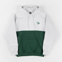 Magenta Outline Duo Hoodie - Ash / Forest Green thumbnail