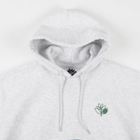 Magenta Outline Duo Hoodie - Ash / Forest Green thumbnail