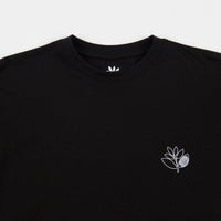 Magenta Outline Long Sleeve T-Shirt - Black thumbnail