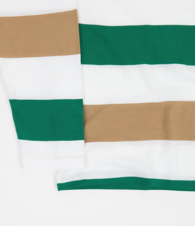 Magenta Pique Long Sleeve T-Shirt - Autumn Stripes
