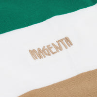 Magenta Pique Long Sleeve T-Shirt - Autumn Stripes thumbnail