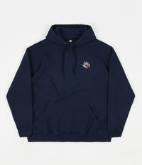 Magenta Plant Flag Hoodie - Navy