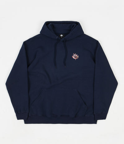 Magenta Plant Flag Hoodie - Navy