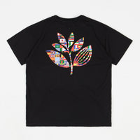Magenta Plant Flag T-Shirt - Black thumbnail