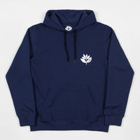 Magenta Plant Hooded Sweatshirt - Navy thumbnail