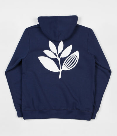 Magenta Plant Hooded Sweatshirt - Navy