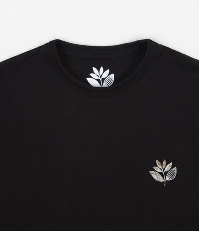 Magenta Plant Map T-Shirt - Black