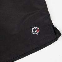 Magenta Plant Patch Shorts - Black thumbnail