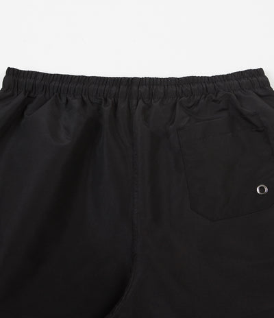 Magenta Plant Patch Shorts - Black