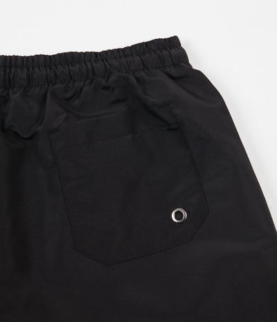Magenta Plant Patch Shorts - Black
