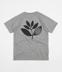 Magenta Plant T-Shirt - Heather Grey